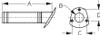 Sea Dog Flush Mount Rod Holder - 708964