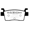 EBC  “R“ Long Life Sintered Brake Pad Sintered metal - Rear Right, Rear left - 125513
