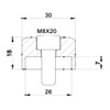 Puig Hi-Tech IV Miror Adapter - 360521