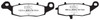 EBC  V-Pad Brake Pad Organic - Rear left - 207585