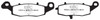EBC  V-Pad Brake Pad Organic - Rear left - 207586