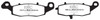 EBC  V-Pad Brake Pad Organic - Front Right, Front left, Rear left, Rear Outer - 207587