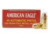 American Eagle 45ACP 230gr FMJ, 50 Rnds