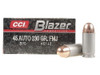 CCI Blazer Aluminum Cased 45 ACP 230gr FMJ Box of 50 Rounds