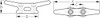 Sea Dog Open Base Cleat - Flat Head - 704408