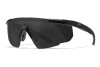 Wiley X Saber Advanced,  Smoke Grey Shields, Matte Black Frame