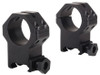 Weaver Tactical 4 Hole Skeleton 1", XX High Rings, Matte Black