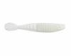 Netbait Baitfuel HexTek Whiptail Shad, 4.5", White, 7 pack