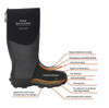 Dryshod Men's Mudcat High Black - M9