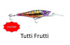 Walleye Nation Creations WNC Reaper, Deep Diving Crank Bait, Size 4.5", 25' Diving Depth, #4 Hook Size, Tutti Frutti