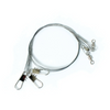 Eagle Claw 4" Steel Leaders, 20lb, Bright, 3Pk