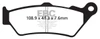 EBC  V-Pad Brake Pad Organic - Front Right, Front left, Rear Right, Rear left - 207581