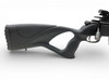 Scorpio EM332X Bolt Action Rifle .22LR 13" Threaded Barrel  Black Thumbhole Stock With V Life Red Dot