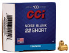 CCI 22 Short Noise Blank Training Ammunition, 100 Rounds