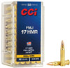 CCI 17 HMR 20 Gr Full Metal Jacket Ammunition, 50 Round