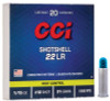 CCI Shotshell 22 LR 31 Grain #12 Shot Ammunition, 20 Rounds