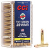 CCI TNT Green 22 WMR 30 Gr HP Ammunition, 50 Rounds