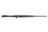 Weatherby Vanguard Compact Hunter 243 Win, 20" Barrel, Black Polymer Synthetic Stock with Orange and Grey Accents