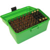 MTM Deluxe Ammo Box 50-Round, w/Handle, Green, 7mm Rem Mag to 300 Win Mag,