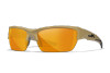 Wiley X Valor Multi-Lens Pack, Smoke Grey/Clear/Light Rust Lenses, Matte Tan Frame