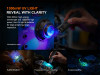 Fenix E06R Pro LED, UV, and Laser Everyday Carry Flat Flashlight, 1600 Lumens, Black