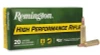 Remington High Performance Rifle 22-250 Rem, 55 Gr Pointed Soft Point, 20 Rounds