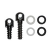 Grovtec 1/2" and 3/4" Wood Screw Swivel Stud, with Spacers