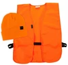Allen Stocking Cap & Vest Combo, Men's, M-XL, Blaze Orange