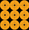 Pro-Shot 2" Orange Peel & Stick 9 Targets, 12 Pack