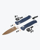 Benchmade Bugout, Crater Blue Grivory, 3.24" Folding Drop-Point