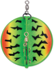 Luhr Jensen Dipsy Diver 001, 4-1/8", 50', Everglo Batman Fire Tiger/Sparkle