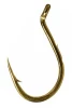 Gamakatsu Single Egg Hook, Barbed Shank, Size 10, Gold, 10pk