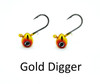 WNC TearJerker Tungsten Jig, 1/8oz, Gold Digger, 2pk
