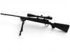 Remington 783 Bolt Action Rifle .22-250 22" Barrel Black Synthetic With Bushnell 4-16X40 Scope And Bipod