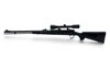 Remington Model 700ML Muzzle Loading .50Cal Black Powder Single Shot Rifle 24" Barrel Black Synthetic Stock With Bushnell  Sport View 3-9X40 Scope