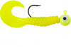 Johnson Swimming Grub 3", Hook Size 2/0, Yellow, 5 Pk