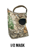 Primos Stretch Fit 1/2 Face Mask, Realtree Edge Camo