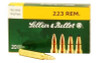 Sellier & Bellot 223 Rem 55gr FMJ, 20 rounds
