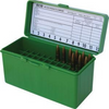 MTM 60 Round Flip Top Medium Rifle Ammo Case, Green