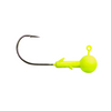 Lunkerhunt Gamefish Ball Head Jig 1/8 Oz 3/0 Hook, Matte Chartreuse 6 Pk