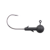 Lunkerhunt Gamefish Ball Head Jig 1/4 Oz 4/0 Hook, Matte Black 6 Pk