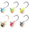 Northland Fire-Ball Jig, #2/0 Hook, 1/ 4 Oz, Assorted UV Colors, 6 Pc