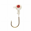 Eagle Claw Ball Head Jig, 1/4 Oz White, 10 Pk