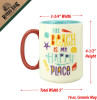 Ceramic 16 Oz Mug, Beach Happy