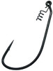 Gamakatsu Superline Worm Hook with Spring Lock, Size 5/0, Needle Point, Extra Wide Gap, Ringed Eye, NS Black, 3 per Pack