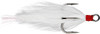 Gamakatsu Feathered Treble Hook, Size 4, White Feather, 2 Pack