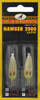 HT Jig-A-Whopper Lazer Hawger 2000 1/4 oz, White Chartreuse Glow with Gold Hologram, 2 Pk