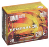 Federal Fusion Pistol Ammo 10MM, SP, 200 Grain, 20 Rnds