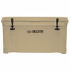 Calcutta Renegade Cooler 75 Liter Tan w/Removeable Tray, Divider & LED Drain Plug, EZ-Lift Rope Handles, 34.1"Lx17.4"Wx19.1"H