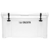 Calcutta Renegade Cooler 35 Liter White w/Removeable Tray & LED Drain Plug, EZ-Lift Rope Handles, 26.4"Lx15.8"Wx15.4"H